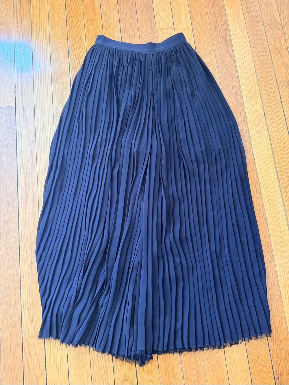 NICHOLAS Classic Pleated Maxi Palazzo Pant/Skit - Black